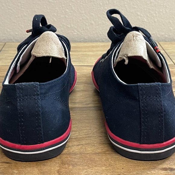 Fred Perry Kingston Twill Sneaker Navy Blue Men's Size 7 - Picture 5 of 8